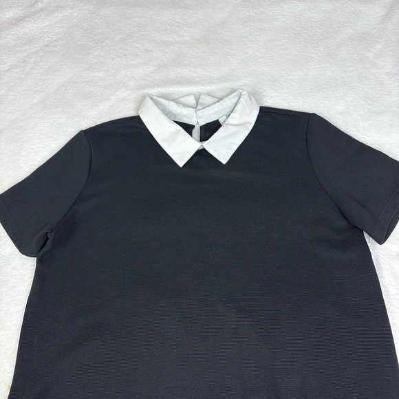 Zara Dresses & Skirts - Zara Black Top with White Collar